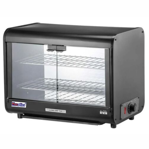 Macotics Commercial Food Warmer Display Case 2Tier ,Black -600W